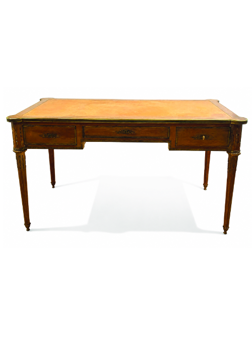 BUREAU en acajou et placage d’acajou ouvrant...
