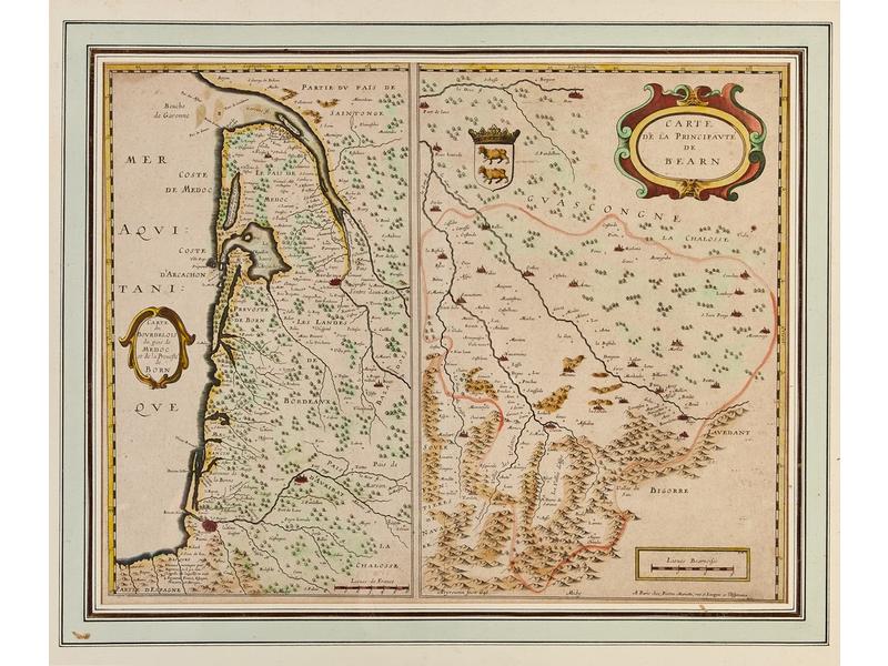 CARTE de la principauté du Béarn, du Bourdelois,...