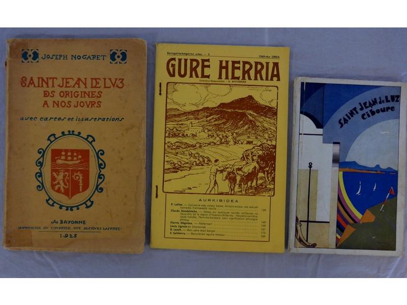 [SAINT-JEAN-DE-LUZ et CIBOURE] - 3 ouvrages...