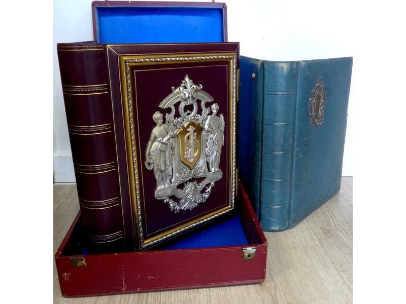 DEUX ALBUMS de photographies format carte...