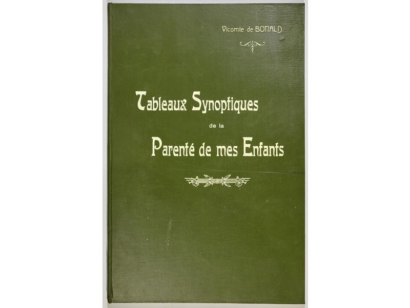 BONALD (Vicomte de) : Tableaux synoptiques...