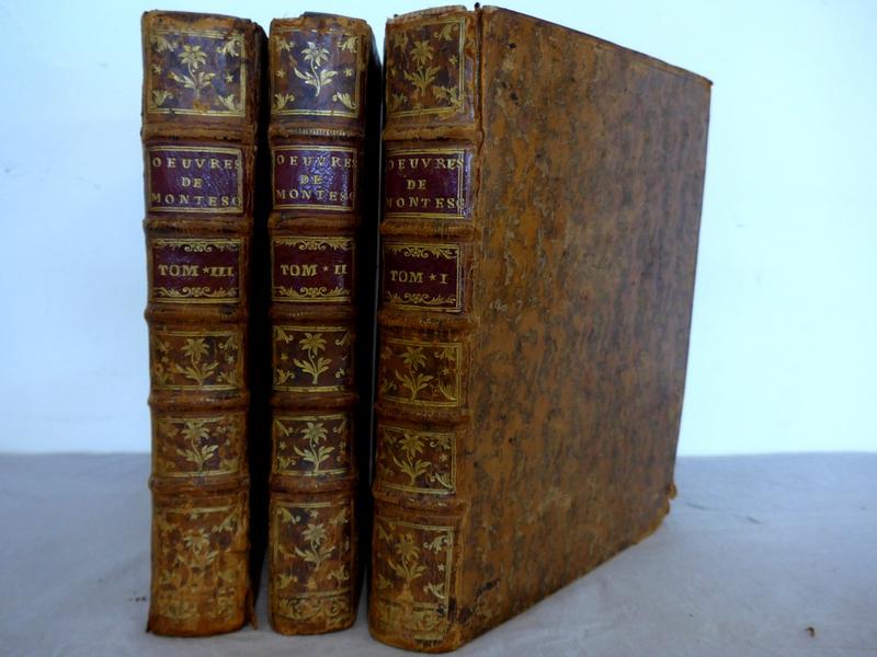 MONTESQUIEU, Oeuvres, Amsterdam, et Leipsick,...
