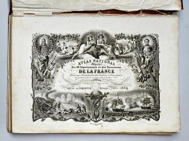 LEVASSEUR, Atlas National illustré des 86...