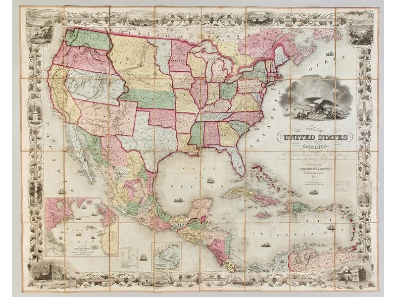 [Etats-Unis] COLTON : Map of the United States...