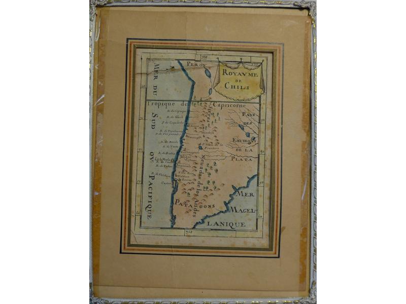 GRAVURE polychrome "Le Lac Leman".