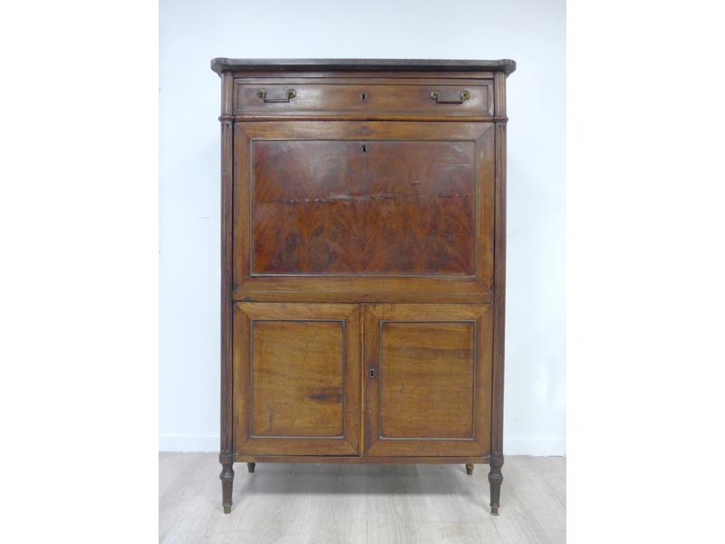 SECRETAIRE en acajou et placage d'acajou,...