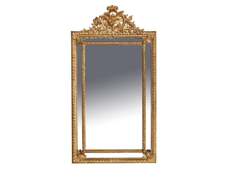 MIROIR DE CHEMINEE rectangulaire dans deux...