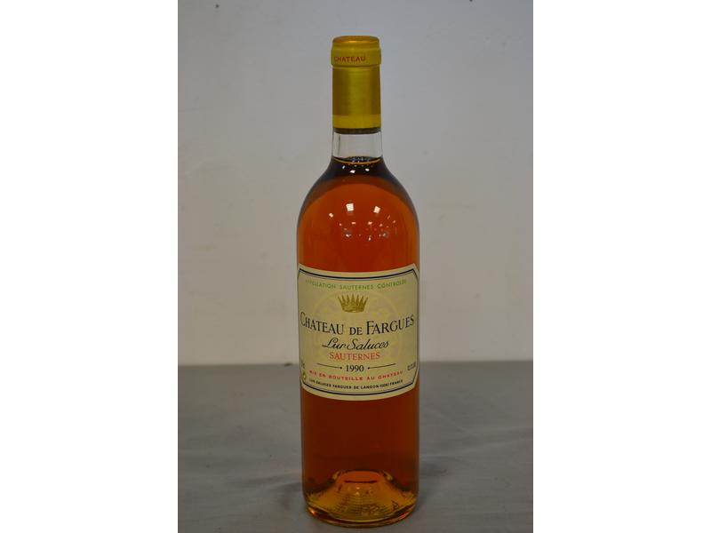CH. de FARGUES, Sauternes, 1990.