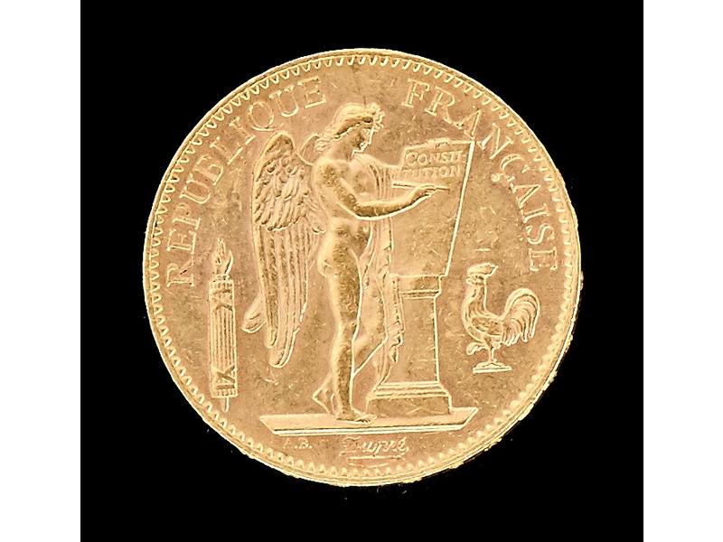 FRANCE - 100 frs or au Génie, 1905 Paris....