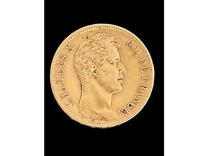 FRANCE - 1 pièce de 40 frs or Charles X,...