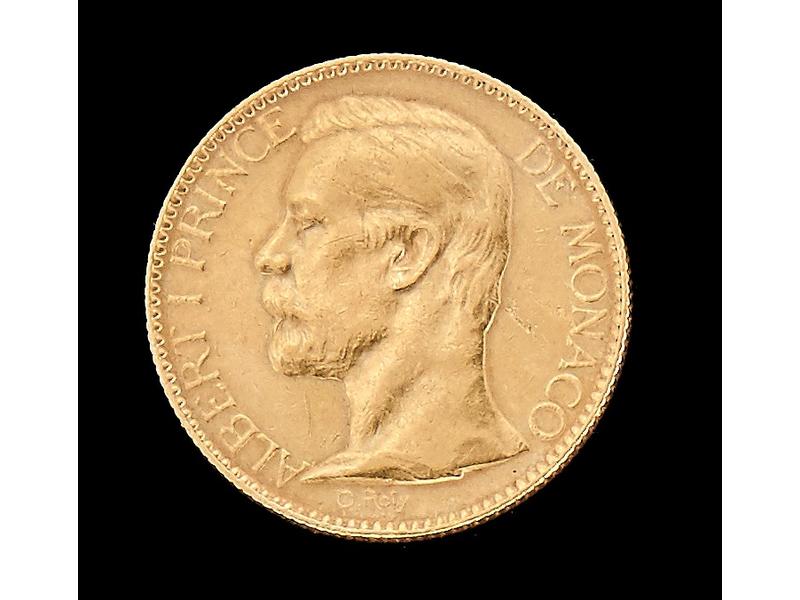 MONACO - Albert 1er (1889-1822), 1 pièce...