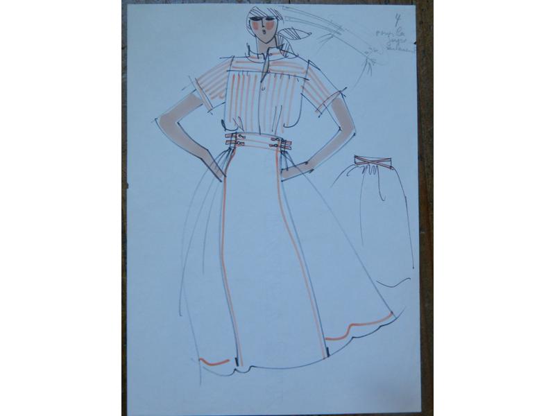 DESSINS de MODE : Maison TUTTI, Paris : Réunion...