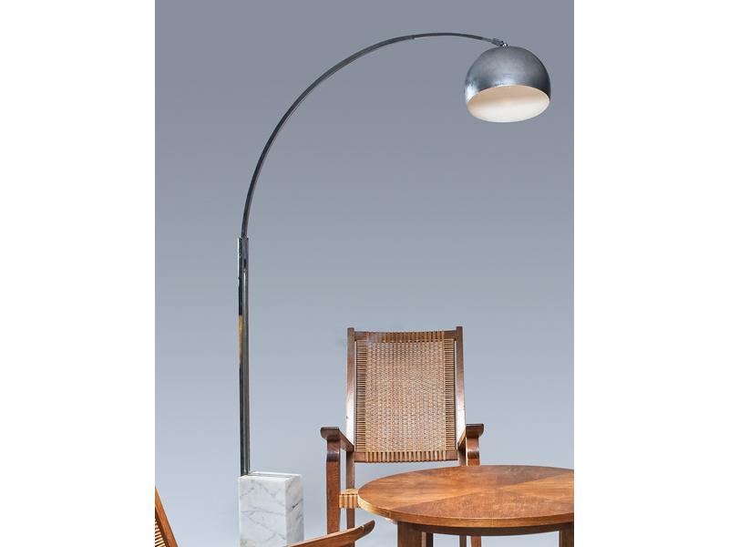 LAMPE DE SALON à mât télescopique et abat-jour...