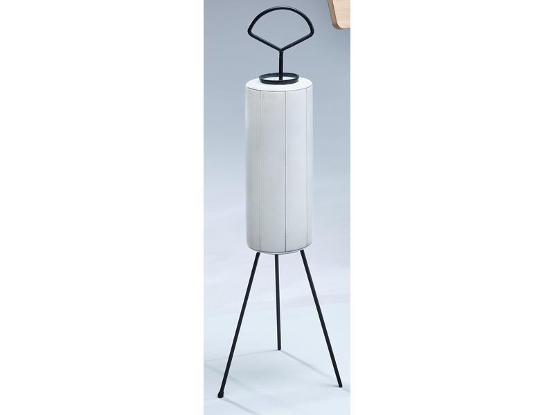 LAMPE tubulaire en verre à fines rayures...