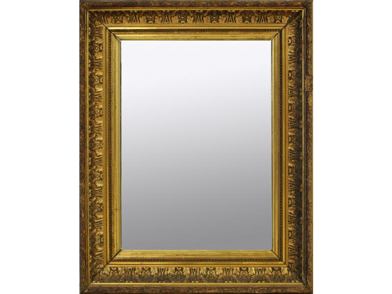 MIROIR rectangulaire dans un cadre de bois...
