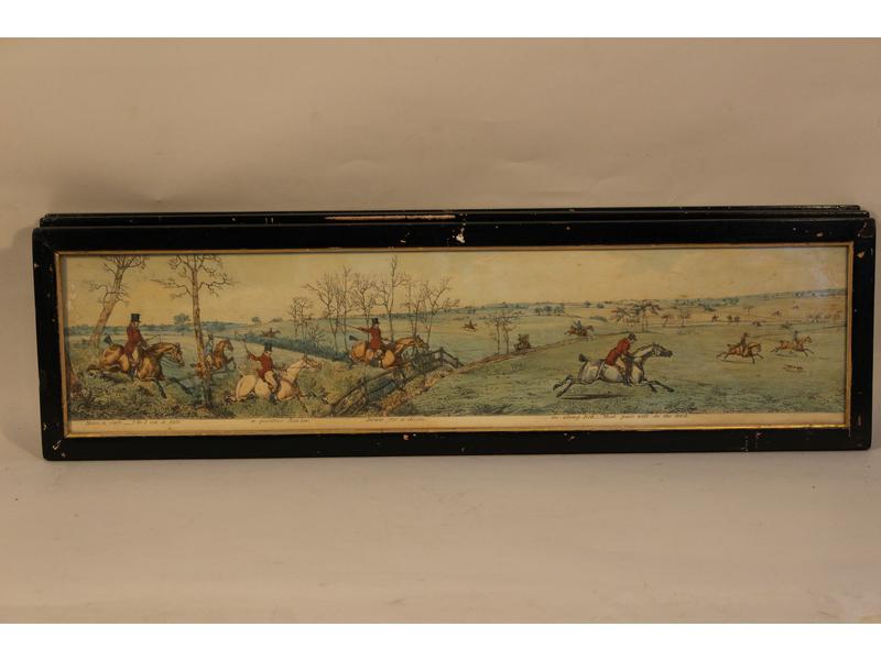 SUITE DE SIX GRAVURES ANGLAISES rehaussées...