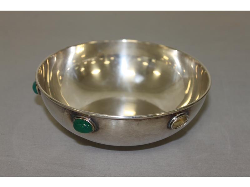 COUPE circulaire en argent (925) à corps...