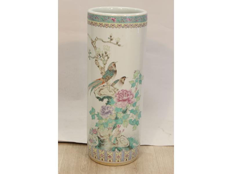 PORTE PARAPLUIE cylindrique en porcelaine...