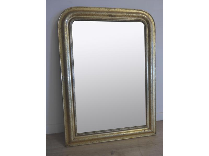 MIROIR de cheminée, miroir au mercure, cadre...