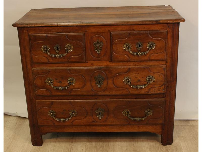 PETITE COMMODE en bois naturel ouvrant à...