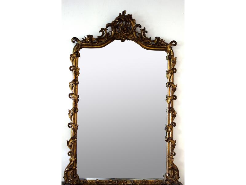 MIROIR DE CHEMINEE dans un cadre en bois...