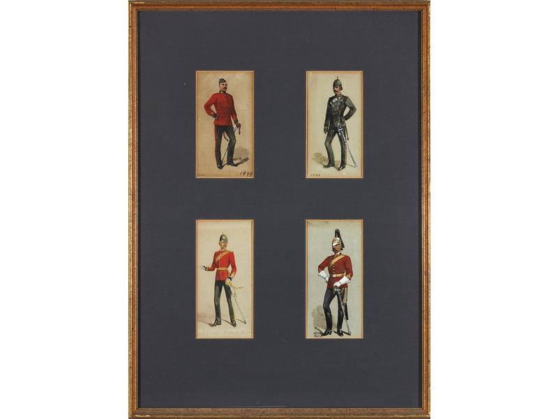 *Soldats Prussiens et Soldats Anglais en...