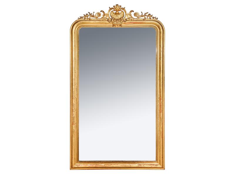 IMPORTANT MIROIR DE CHEMINEE dans un cadre...