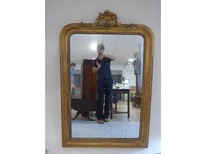 MIROIR de cheminée dans un cadre en bois...