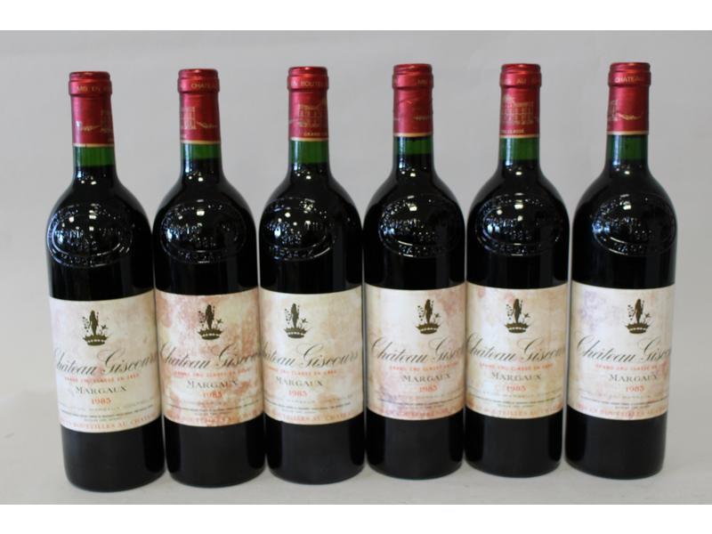 6 Blles CH. GISCOURS Margaux GCC 1985