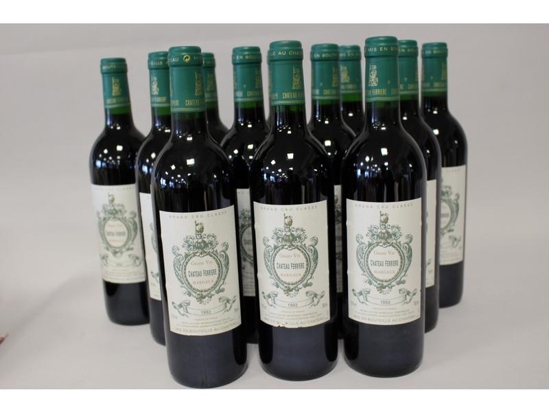 12 Blles CH. FERRIÈRE Margaux GCC 1992