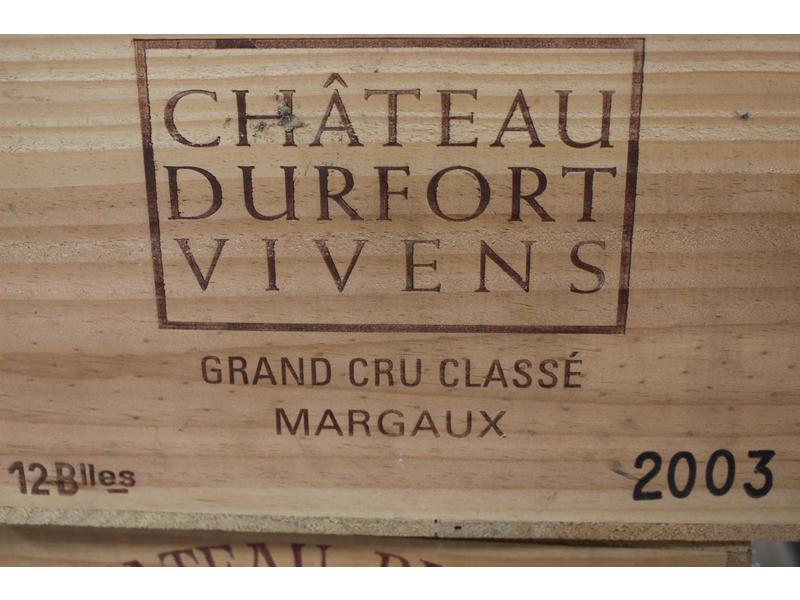 12 Blles CH. DUFORT VIVENS Margaux GCC 2...