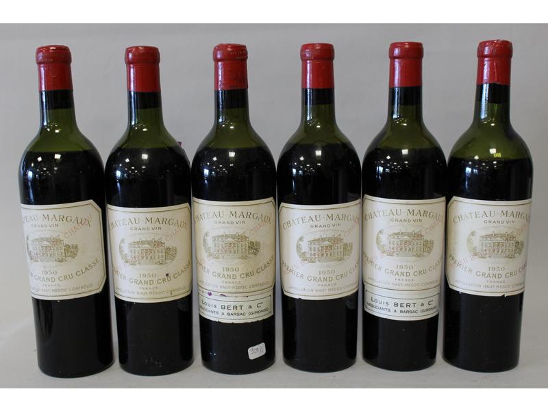 6 Blles CH. MARGAUX Margaux 1er GCC 1950