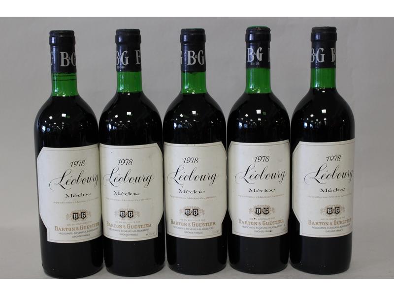 5 Blles LÉOBOURG Médoc mise nég. 1978