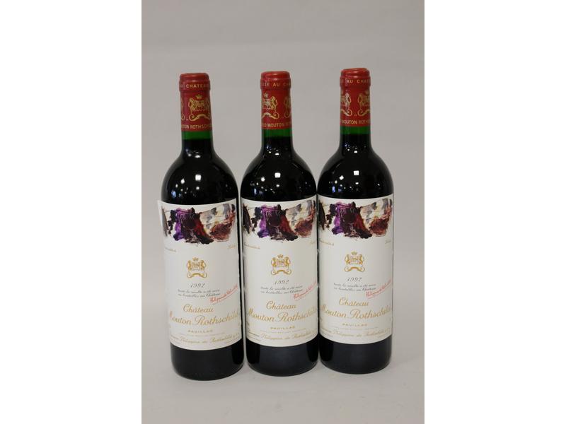 3 Blles CH. MOUTON ROTHSCHILD Pauillac 1er...