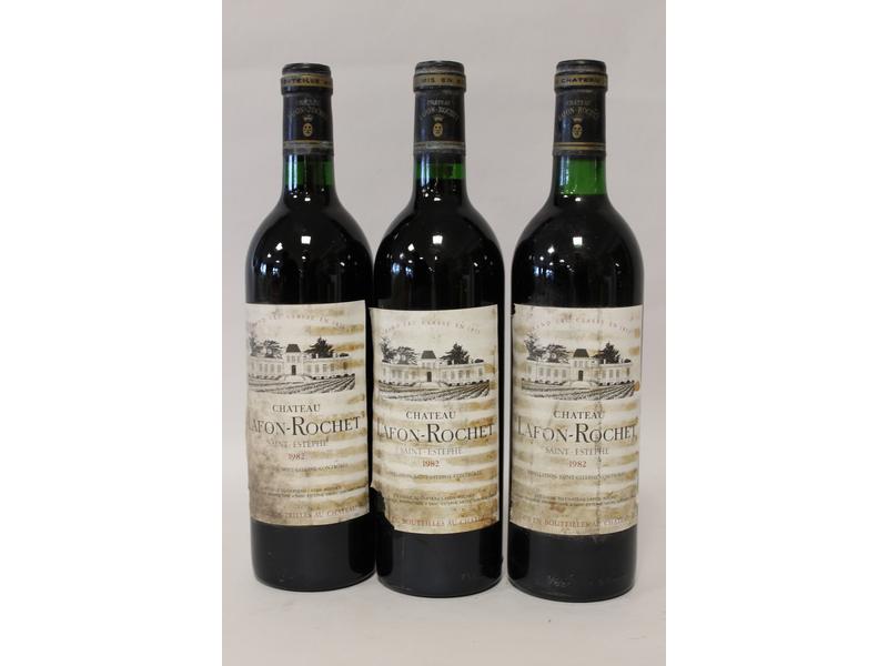 3 Blles CH. LAFON ROCHET Saint Estèphe GCC...