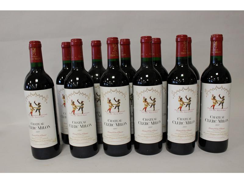 12 Blles CH. CLERC MILON Pauillac GCC 19...