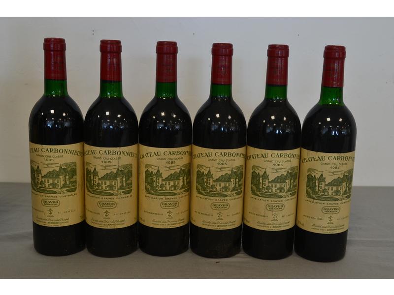 6 Blles CH. CARBONNIEUX Graves GCC 1985