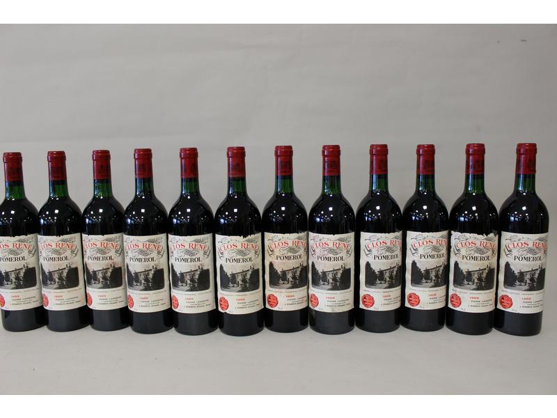 12 Blles CLOS RENÉ Pomerol 1988