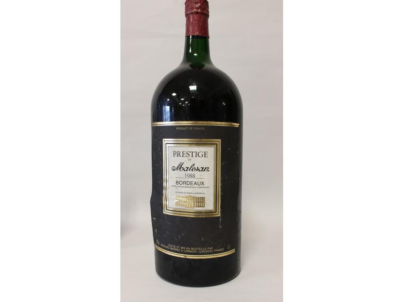 1 Jéro (5L) MALESAN "Prestige" Bordeaux mise...