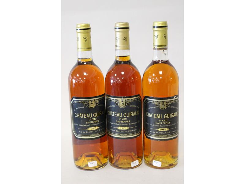 3 Blles CH. GUIRAUD Sauternes 1er CC