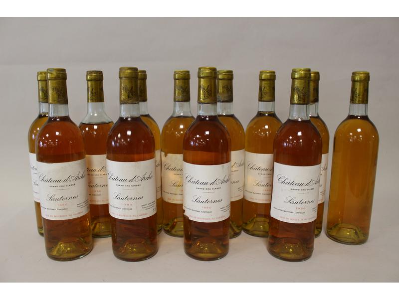 12 Blles CH. D'ARCHE Sauternes GCC 1980