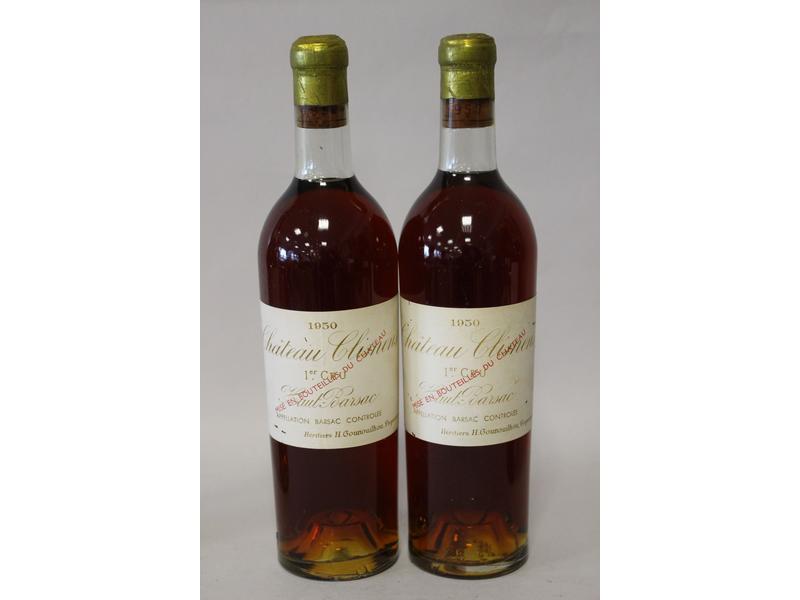 2 Blles CH. CLIMENS Haut Barsac 1er CC 1...