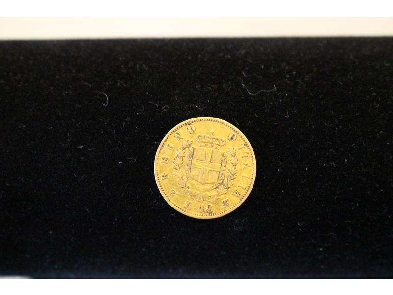 ITALIE - 1 pièce de 10 lires au profil de...