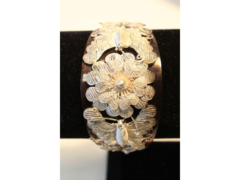 ORIGINAL BRACELET rigide en écaille blonde...