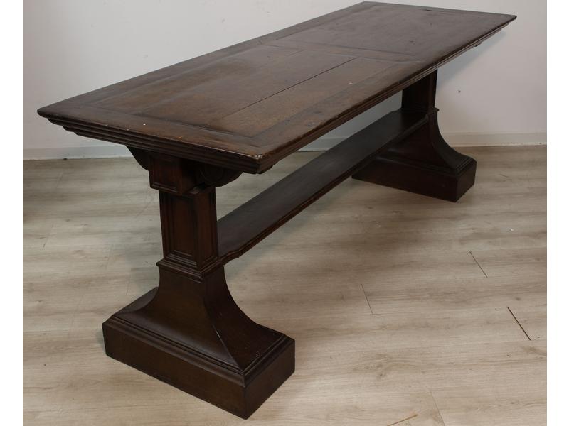 TABLE rectangulaire dite " à gibier ", en...