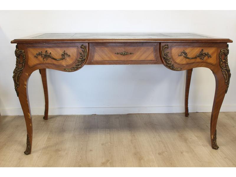 BUREAU PLAT double faces en placage de bois...