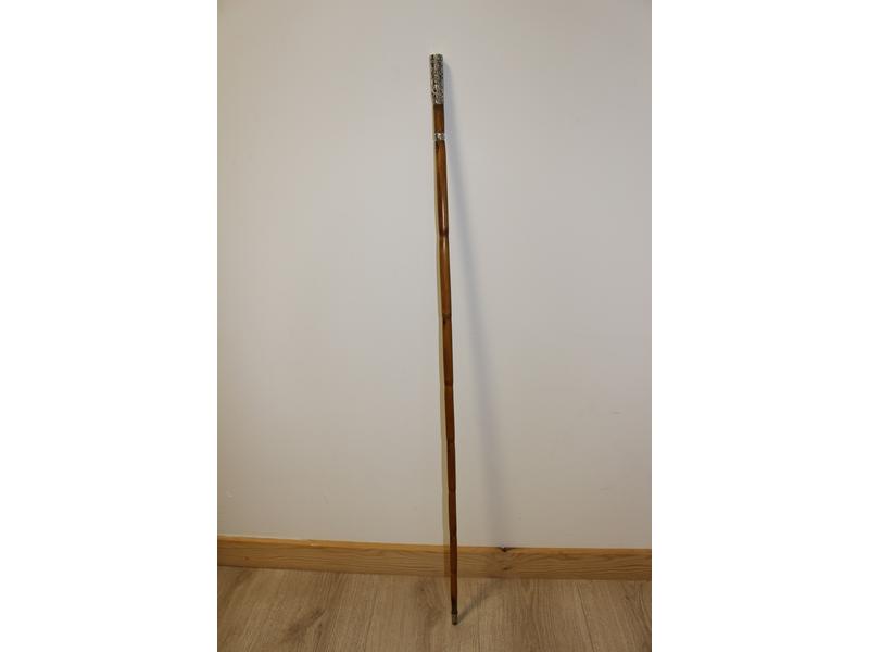 CANNE à système épée, fût en bambou, le pommeau...