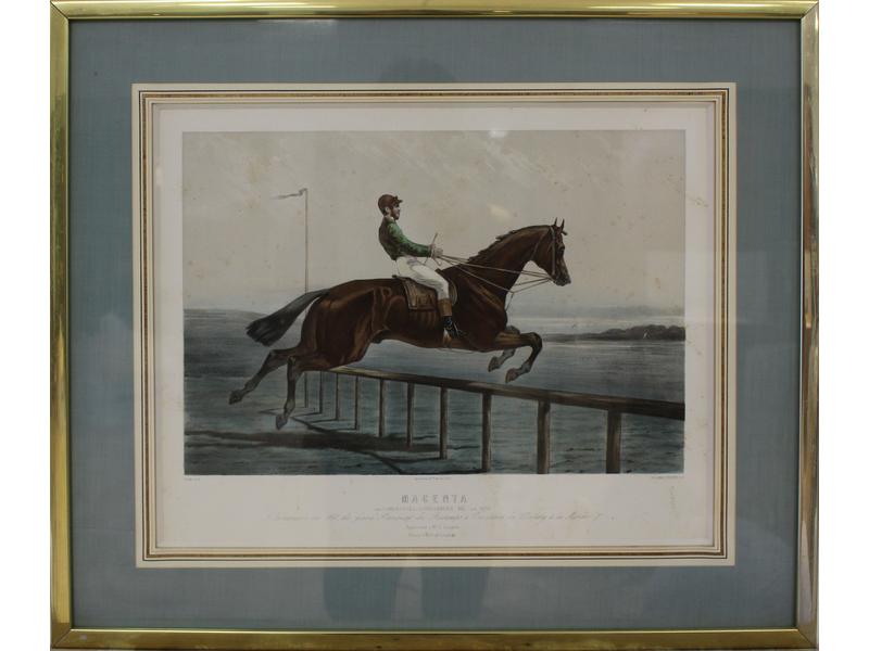 PAIRE DE LITHOGRAPHIES anglaises en couleurs,...