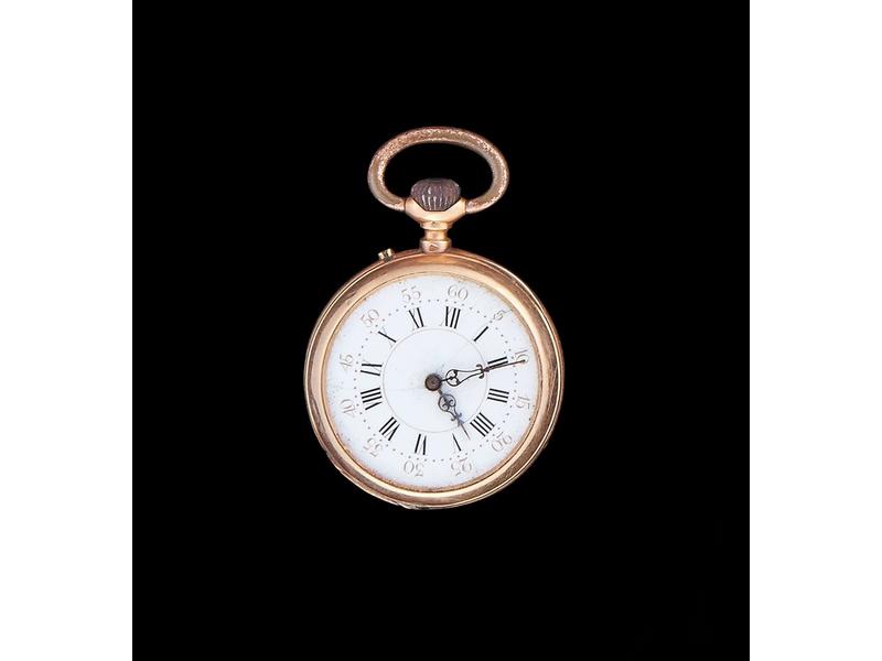 MONTRE DE COL en or jaune (750), boîtier...