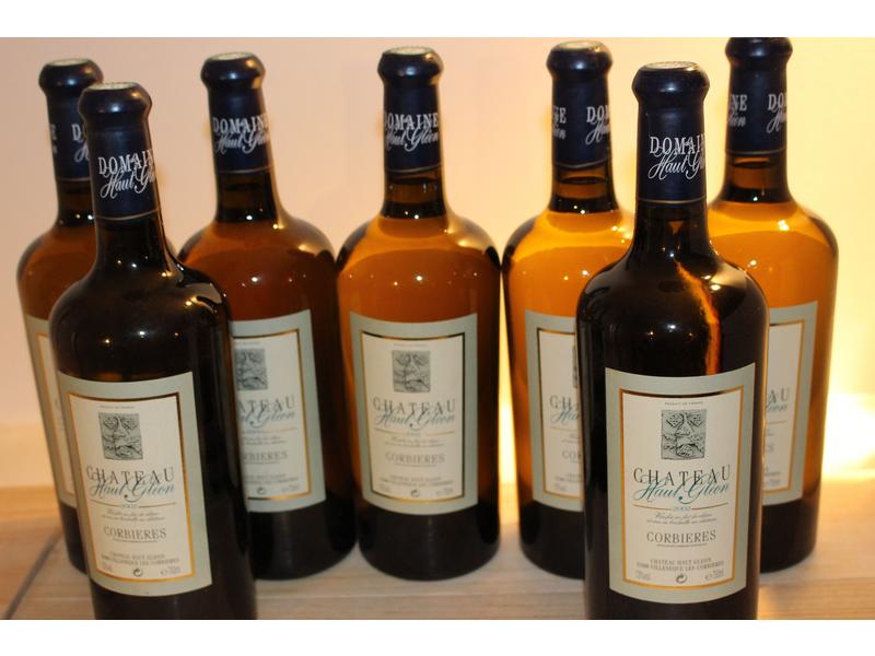 7 Blles CORBIERES, blanc, mise Château Gléon,...